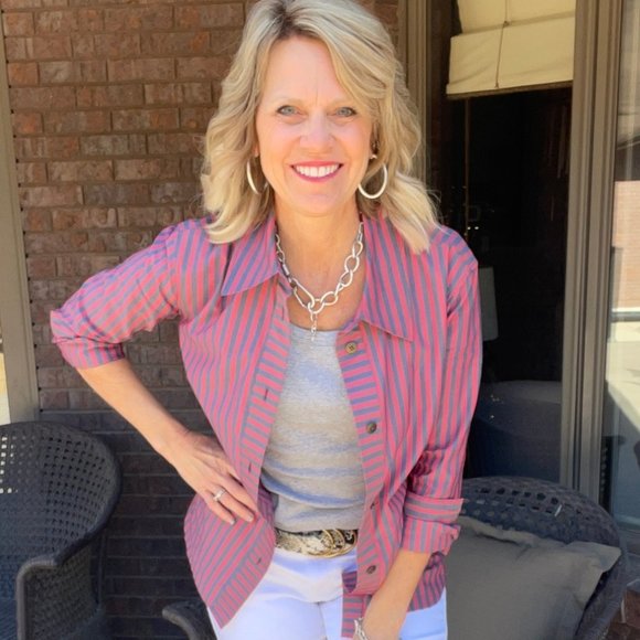 Cabi 6083 Regatta Shacket Spring 2022 XSmall NWT - Picture 5 of 5